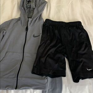 Nike shorts and hoodie outfit for kids